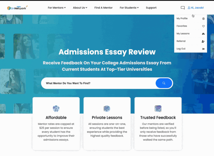 Sharing your essay in Google Meet